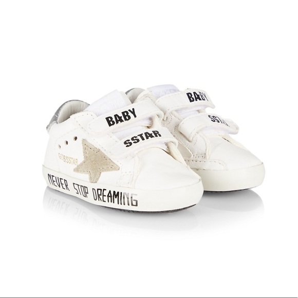 Golden Goose Other - Golden Goose Baby's School Nappa Star Sneakers White Baby EU 16/US 1 $205